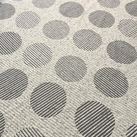 HS2433 Backing pattern with dark jacquard, with grey linen dot yarn as the face fabric