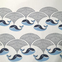 SMC001 450gsm Cartoon whale flower design, suitable for children's bedding