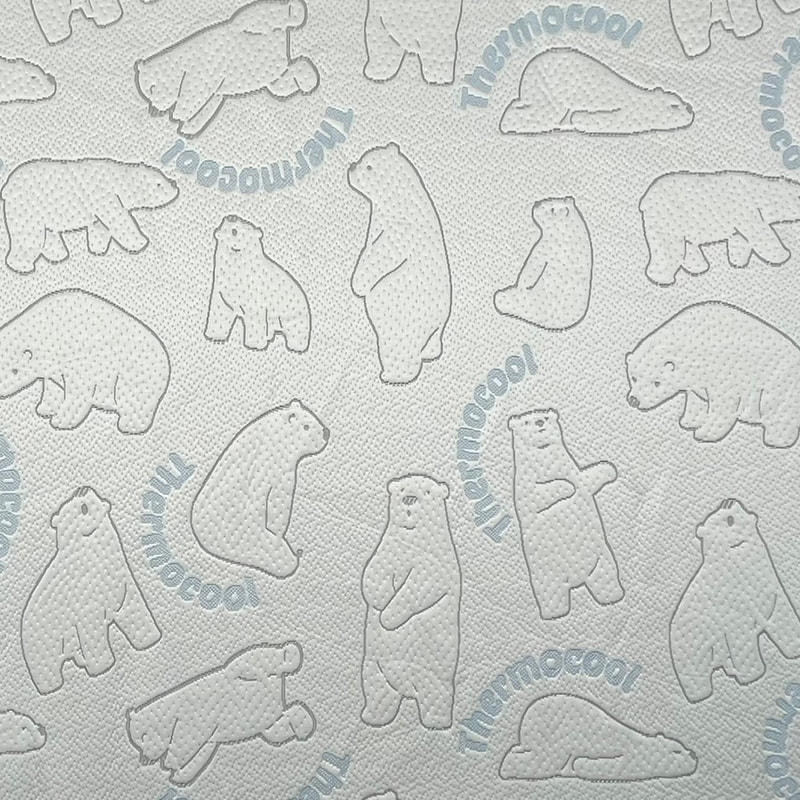 HS2954 Ice silk fabric, polar bear pattern design